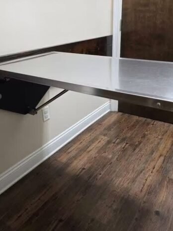 Wall-Mounted Stainless Steel Exam Table